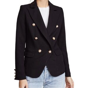 Lioness Elegant Black Blazer with Gold Accents